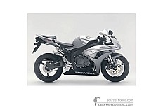 Aufkleber für Honda CBR1000RR FIREBLADE 2006 - Silber • Honda OEM-Aufkleber