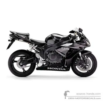 Honda CBR1000RR FIREBLADE 2007 - Zwart - Graphite Black