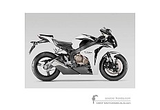 Naklejki do Honda CBR1000RR FIREBLADE 2008 - Biały • Honda Naklejki OEM