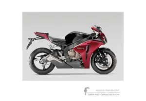 Decals for Honda CBR1000RR FIREBLADE 2008 - Black Red • Honda OEM Decals