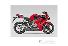 Naklejki do Honda CBR1000RR FIREBLADE 2008 - Czerwony • Honda Naklejki OEM