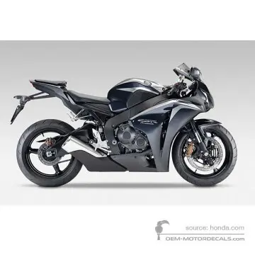 HONDA CBR1000RR FIREBLADE 2009 - Zwart - Achilles Black Metallic