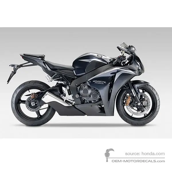 HONDA CBR1000RR FIREBLADE 2009 - Zwart - Achilles Black Metallic