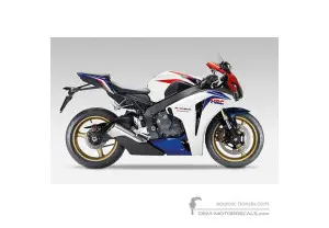 Adesivi per HONDA CBR1000RR FIREBLADE 2009 - Bianco • Honda Adesivi OEM