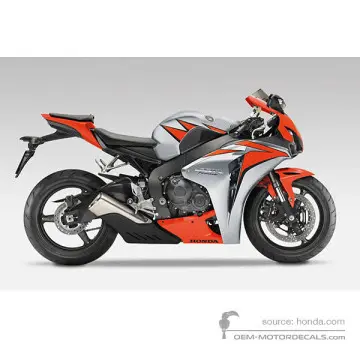 HONDA CBR1000RR FIREBLADE 2010 - Srebrny - Digital Silver Metallic