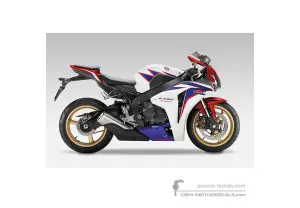 Autocollants pour HONDA CBR1000RR FIREBLADE 2010 - Blanc • Honda Autocollants OEM