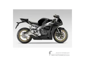 Autocollants pour HONDA CBR1000RR FIREBLADE 2010 - Noir • Honda Autocollants OEM