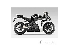 Stickers voor Honda CBR1000RR FIREBLADE 2010 - Zwart Wit • Honda OEM Stickers