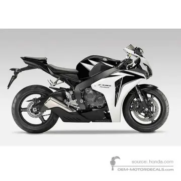 Honda CBR1000RR FIREBLADE 2010 - Czarno Biały - Graphite Black / Pearl Sunbeam White