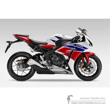 HONDA CBR1000RR FIREBLADE 2014 - Bianco HRC Tricolor  - Ross White