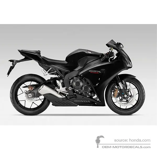 HONDA CBR1000RR FIREBLADE 2015 - Zwart - Graphite Black
