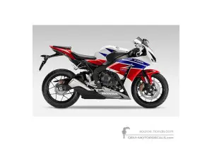 Pegatinas para HONDA CBR1000RR FIREBLADE 2015 - Blanco (HRC Tricolor) • Honda Pegatinas OEM