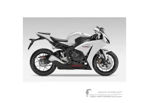Adesivi per HONDA CBR1000RR FIREBLADE 2015 - Bianco • Honda Adesivi OEM