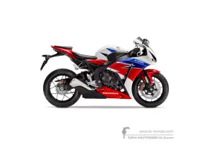 Autocollants pour HONDA CBR1000RR FIREBLADE 2016 - Blanc (HRC Tricolor) • Honda Autocollants OEM