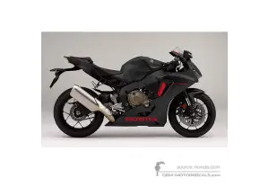 Autocollants pour HONDA CBR1000RR FIREBLADE 2017 - Noir • Honda Autocollants OEM