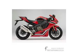 Autocollants pour HONDA CBR1000RR FIREBLADE 2017 - Rouge • Honda Autocollants OEM