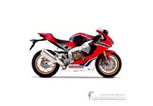 Aufkleber für HONDA CBR1000RR FIREBLADE SP1 2018 - Rot • Honda OEM-Aufkleber