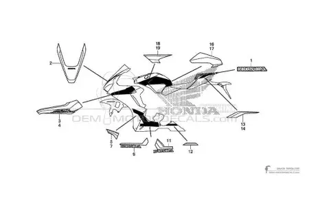HONDA CBR1000RR FIREBLADE 2019 - Rosso