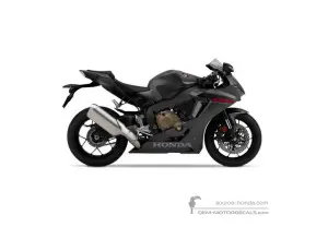 Adesivi per HONDA CBR1000RR FIREBLADE 2019 - Nero • Honda Adesivi OEM
