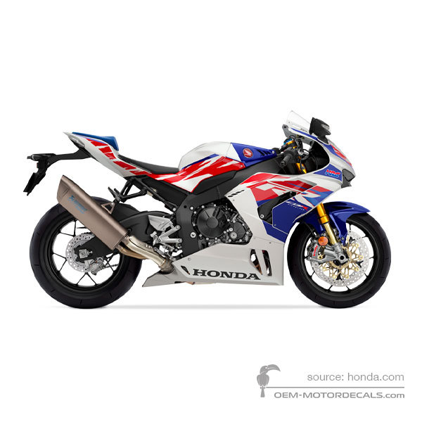 Autocollants pour Honda CBR1000RR FIREBLADE SP 30 Anniversary 2022 - Blanc • Honda Autocollants OEM