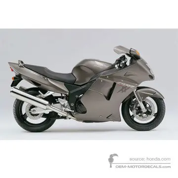 Honda CBR1100XX SUPER BLACKBIRD 1997 - Silber - Titan Metallic