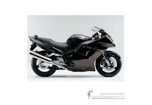 Decals for Honda CBR1100XX SUPER BRACKBIRD 1998 - Black • Honda OEM Decals