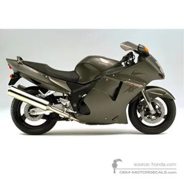 Honda CBR1100XX SUPER BLACKBIRD 1998 - Silber - Titan Metallic
