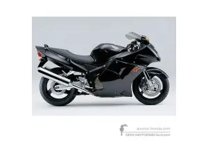 Decals for Honda CBR1100XX SUPER BLACKBIRD 1999 - Black • Honda OEM Decals