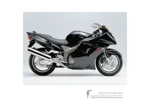 Decals for Honda CBR1100XX SUPER BLACKBIRD 2000 - Black • Honda OEM Decals