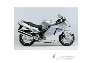 Decals for Honda CBR1100XX SUPER BLACKBIRD 2001 - Silver • Honda OEM Decals