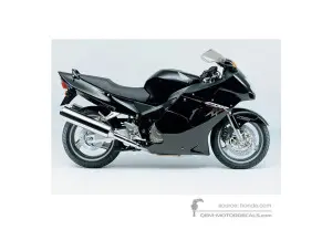 Decals for Honda CBR1100XX SUPER BLACKBIRD 2004 - Black • Honda OEM Decals
