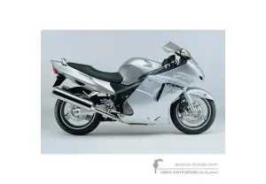 Decals for Honda CBR1100XX SUER BLACKBIRD 2004 - Silver • Honda OEM Decals