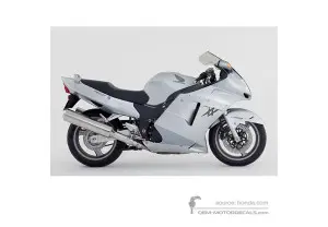 Decals for Honda CBR1100XX SUPER BLACKBIRD 2006 - Silver • Honda OEM Decals