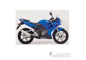 Decals for Honda CBR125R 2005 - Blue • Honda OEM Decals