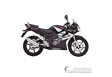 Stickers voor Honda CBR125R 2006 - Zwart • Honda OEM Stickers