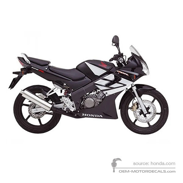 Naklejki do Honda CBR125R 2006 - Czarny • Honda Naklejki OEM