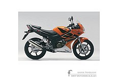 Decals for Honda CBR125R 2006 - Orange • Honda OEM Decals