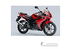 Autocollants pour Honda CBR125R 2007 - Rouge • Honda Autocollants OEM