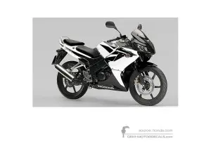 Stickers voor Honda CBR125R 2007 - Wit • Honda OEM Stickers
