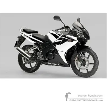 Honda CBR125R 2007 - Bianco - White