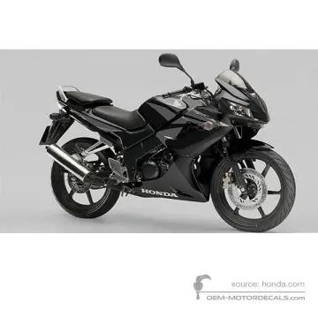 Honda CBR125R 2007 - Zwart - Graphite Black