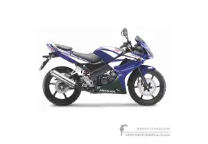 Adesivi per Honda CBR125R 2008 - Blu • Honda Adesivi OEM