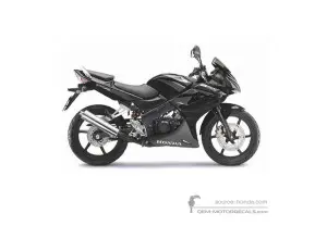 Adesivi per Honda CBR125R 2008 - Nero • Honda Adesivi OEM