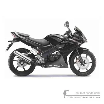 Honda CBR125R 2008 - Zwart - Graphite Black