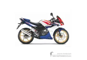 Naklejki do Honda CBR125R 2009 - Biały • Honda Naklejki OEM