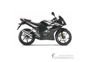 Naklejki do Honda CBR125R 2009 - Czarny • Honda Naklejki OEM