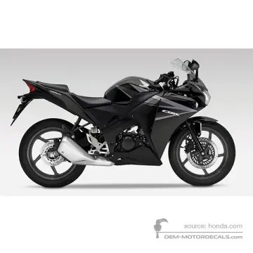 Honda CBR125R 2012 - Negro - Asteroid Black Metallic