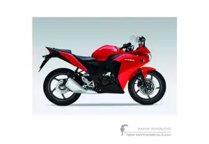 Autocollants pour Honda CBR125R 2014 - Rouge • Honda Autocollants OEM