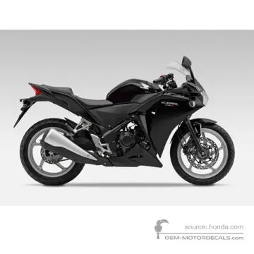 Honda CBR250R 2011 - Negro - Asteroid Black Metallic