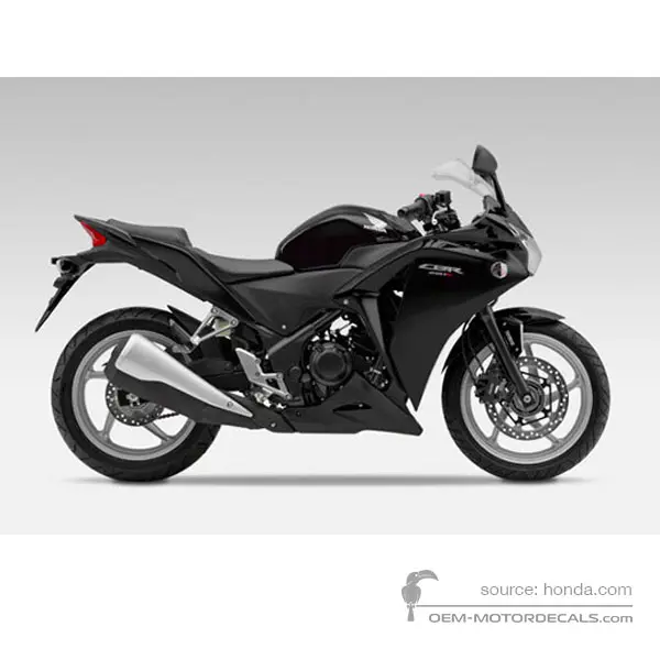 Honda CBR250R 2011 - Czarny - Asteroid Black Metallic